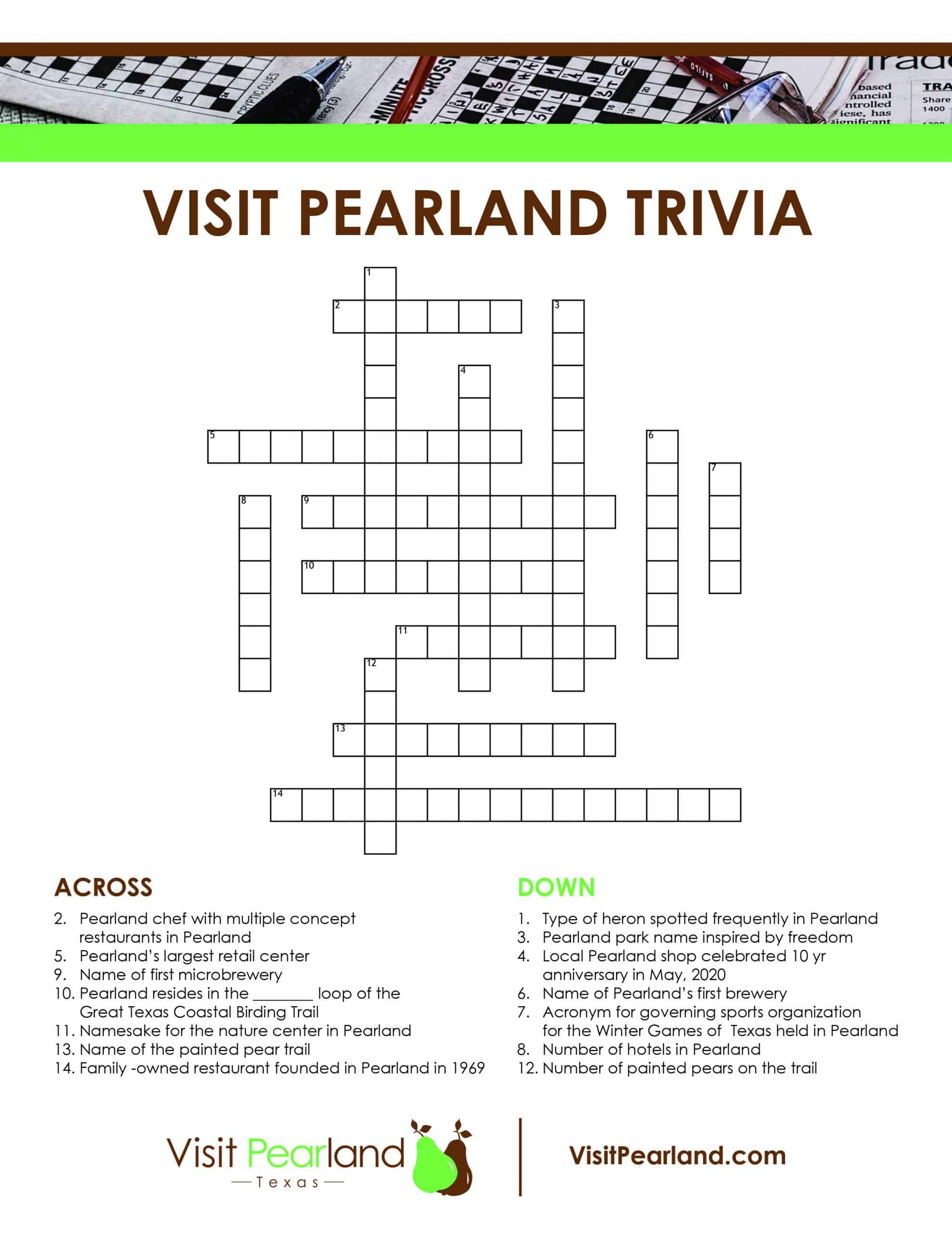 Visit Pearland Trivia